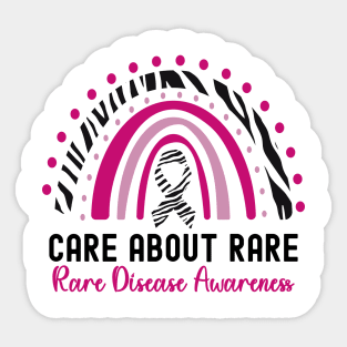 Care About Rare Disease Awareness Sticker